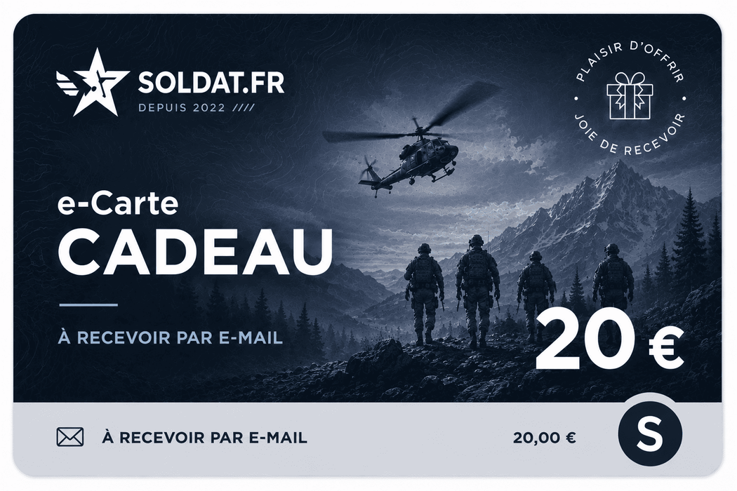 Carte-cadeau 20€ - SOLDAT.FR