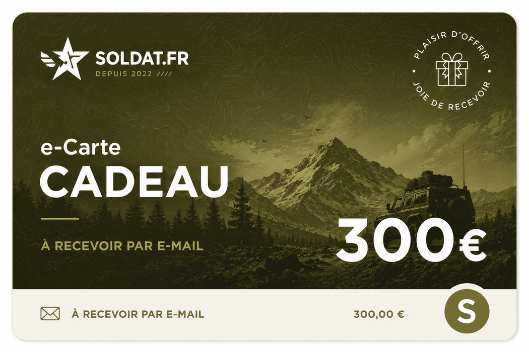 Carte-cadeau 300€ - SOLDAT.FR