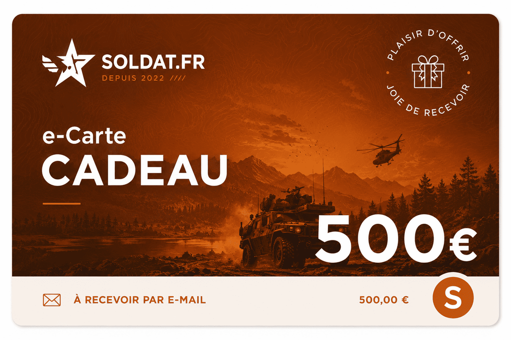 Carte-cadeau 500€ - SOLDAT.FR