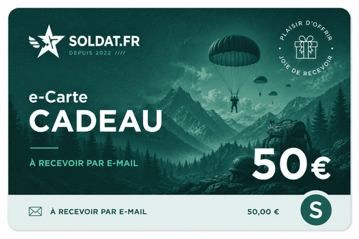 Carte-cadeau 50€ - SOLDAT.FR