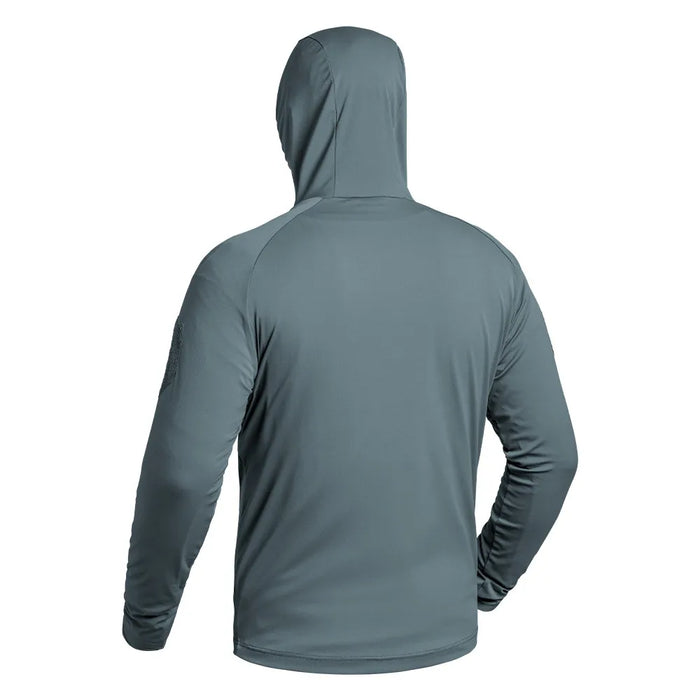 Hoodie tactique INSTRUCTOR X-MOVE gris béton capuche vue de dos