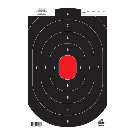 Cible de tir militaire lot de 100 à 25 mètres tout-temps 35 x 40 cm