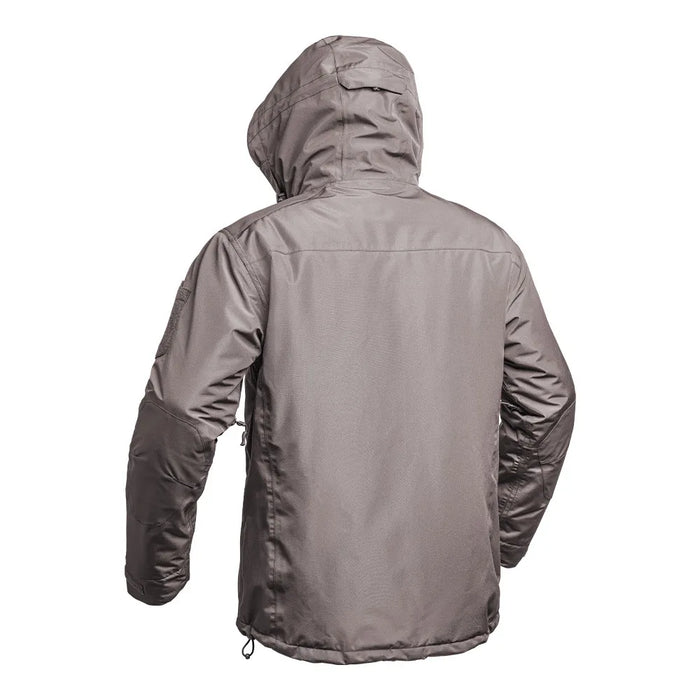 Parka Militaire Hardshell FIGHTER XMF 200 brun Terre de France vue de dos avec capuche