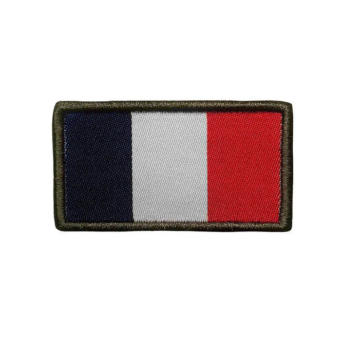 Patch drapeau français brodé haute visibilité