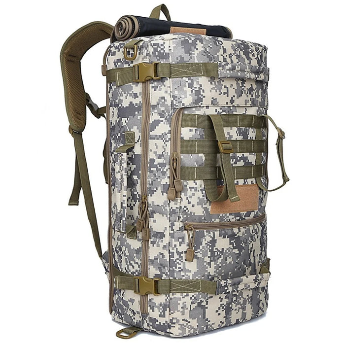 Sac à Dos Tactique 50L (Camouflage Gris)