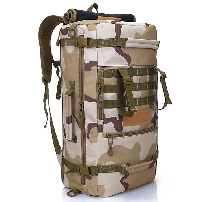 Sac à Dos Tactique 50L (Camouflage Kaki)