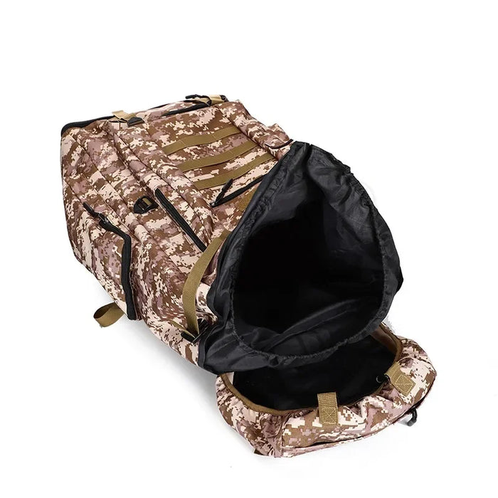 Sac de Haute Montagne & Expédition – 100L (Camouflage beige) 