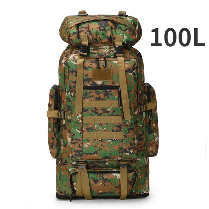 Sac de Haute Montagne & Expédition – 100L (Camouflage marron) 
