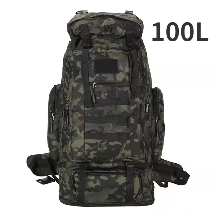 Sac de Haute Montagne & Expédition – 100L (Camouflage noir) 