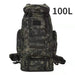 Sac de Haute Montagne & Expédition – 100L (Camouflage noir) 