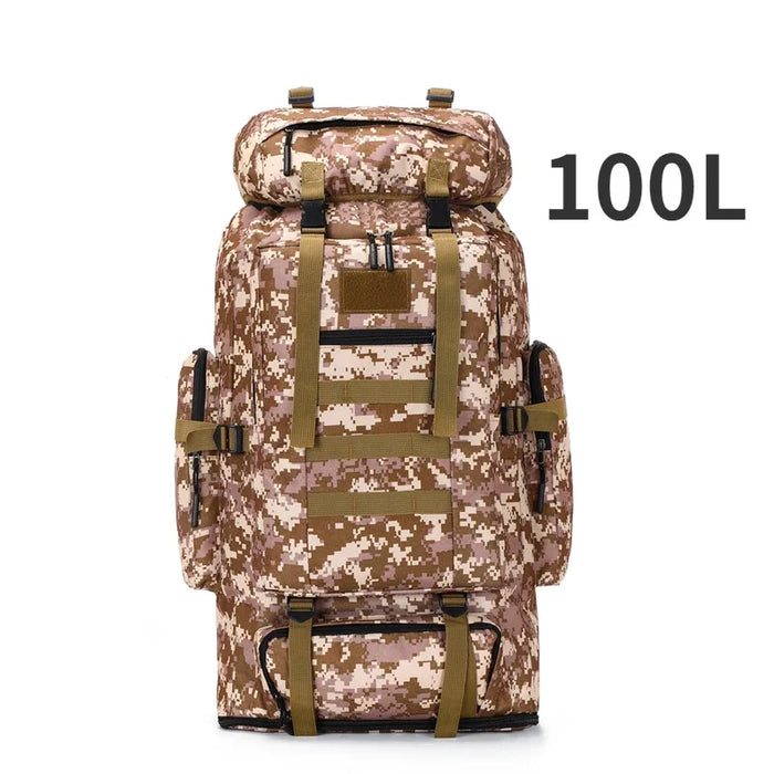 Sac de Haute Montagne & Expédition 100 L – (Camouflage Marron)