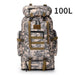 Sac de Haute Montagne & Expédition 100 L – (Camouflage gris)