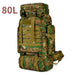 Sac de Haute Montagne & Expédition 80L – (Camouflage vert)