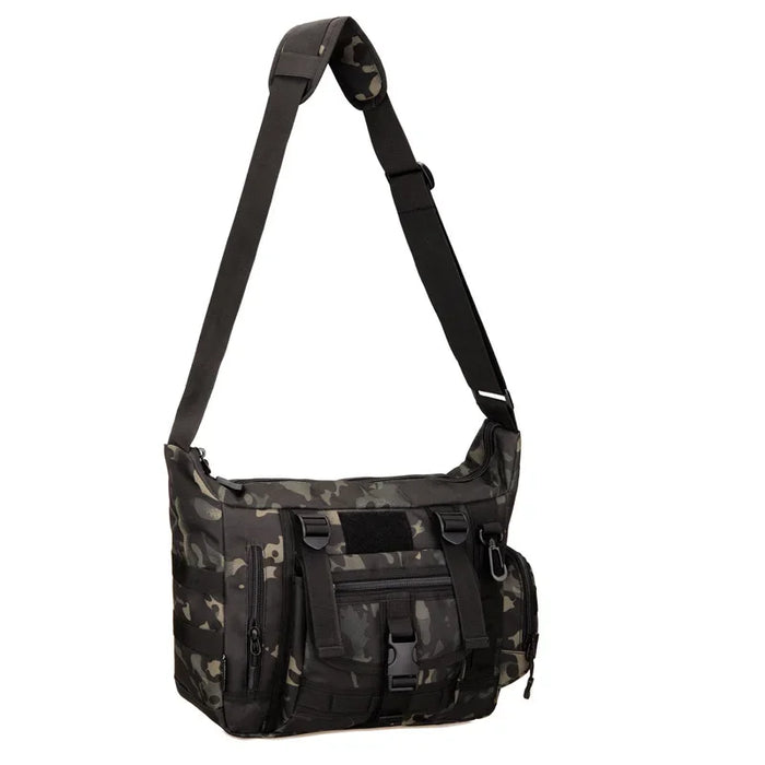 Sacoche Tactique Ordinateur & EDC (Camouflage noir)