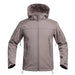 Veste Softshell V2 FIGHTER brun Terre de France