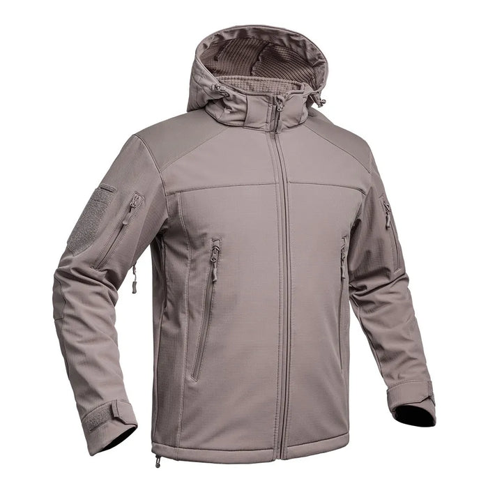 Veste Softshell V2 FIGHTER brun Terre de France sosftshell