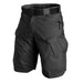Short tactique noir homme avec poches cargo et ceinture réglable