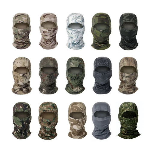 Cagoule tactique camouflage respirante couleurs