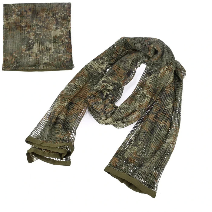Echarpe camouflage filet tactique sniper vert militaire