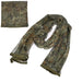 Echarpe camouflage filet tactique sniper vert militaire