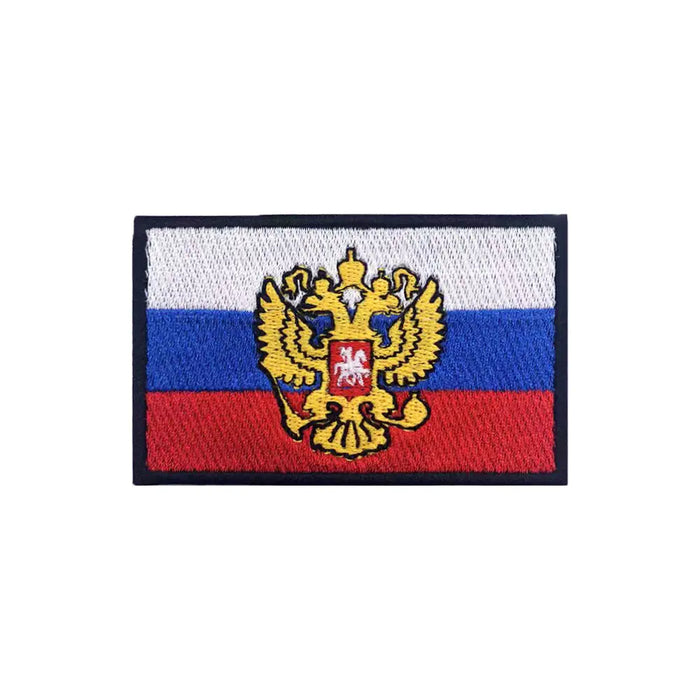 Écusson Tactique IR Russie Multicolore - Patch Drapeau Russe Réfléchissant Infrarouge Velcro