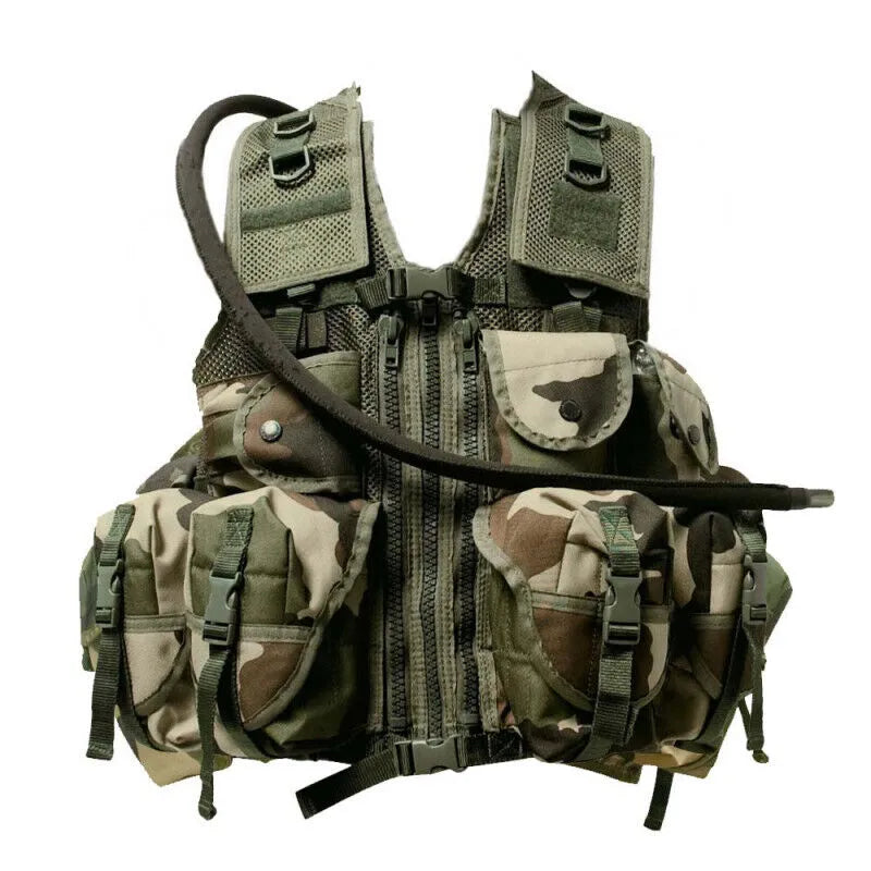 Gilet D'Assault Costume Soldat Enfant - Déguisement Armée, Style Militaire, Taille Unique Garçon, Noir