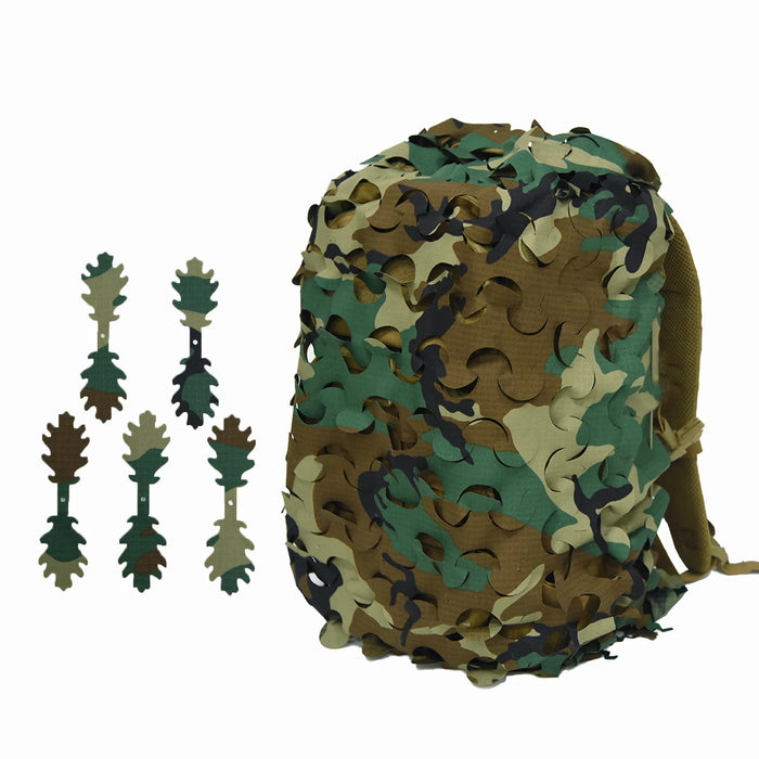 Housse camouflage sac à dos 3D feuilles camouflage 3
