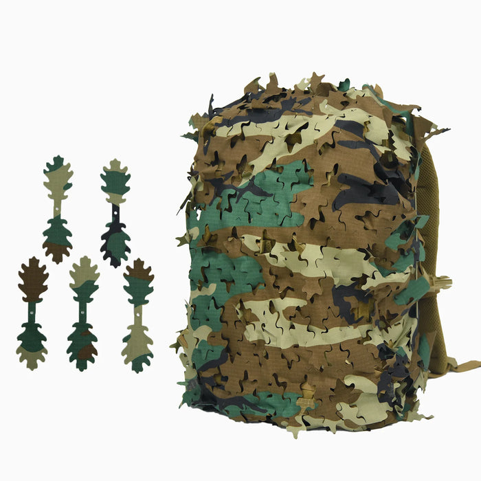 Housse camouflage sac à dos 3D feuilles camouflage 6