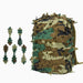 Housse camouflage sac à dos 3D feuilles camouflage 6
