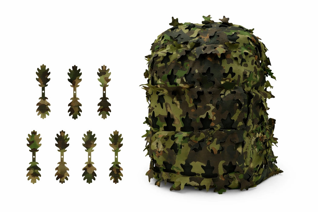 Housse camouflage sac à dos 3D feuilles camouflage 9