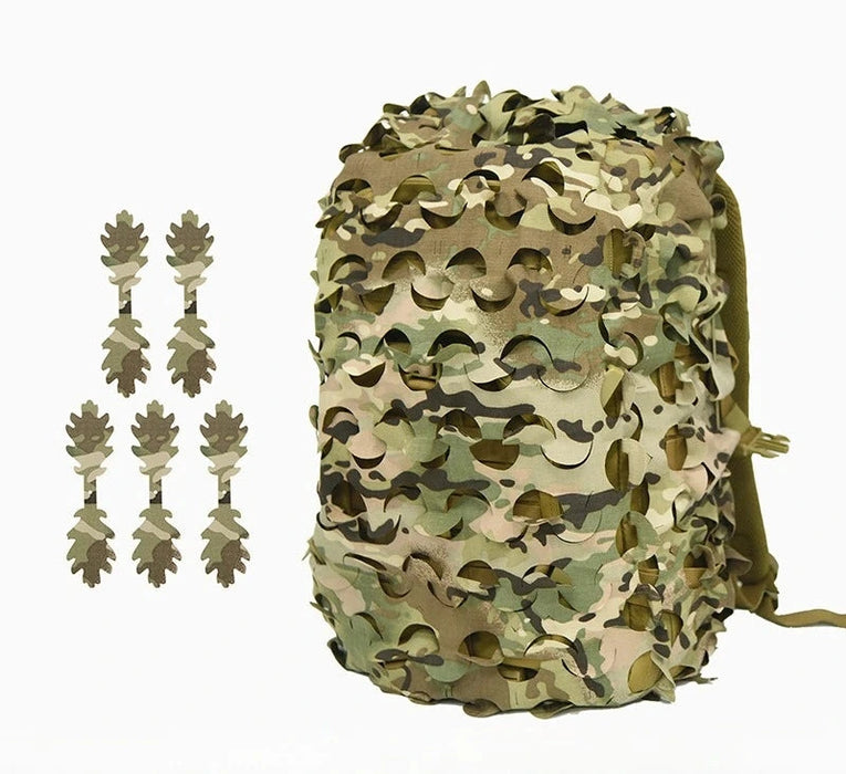 Housse camouflage sac à dos 3D feuilles camouflage