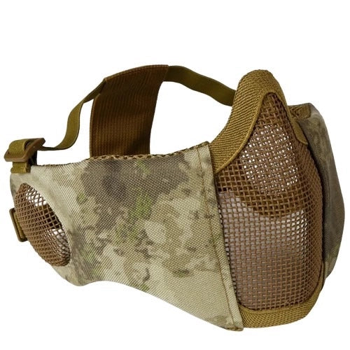 Demi-masque Facial, Protection Résistante aux Chocs pour le Jeu de Survie de Camouflage Tactique Cosplay (noir) (Blanc Demi-masque Facial, Protection Résistante aux Chocs pour le Jeu de Survie de Camouflage Tactique Cosplay (noir) (Blanc