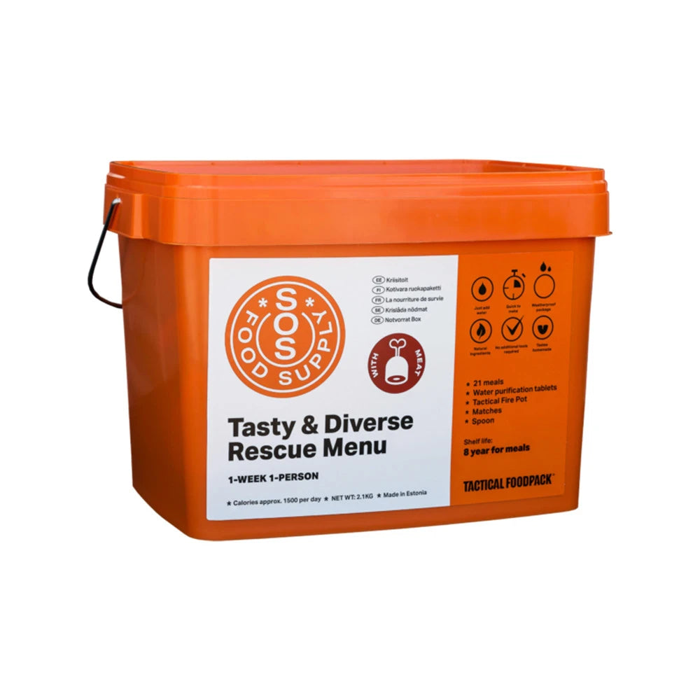 Pack 2 Rations Alimentaires D’urgence 24h – 7200 Kcal Total, Prêt à Consommer, Avec Réchaud Sans Flamme, Pour Survie Et Rando