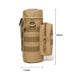 Pochette gourde tactique Molle dimensions