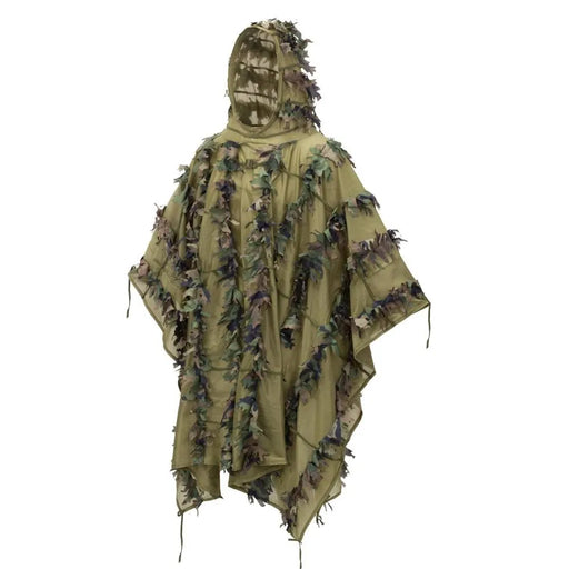 Poncho Ghillie Suit LEAF US Woodland - Helikon-Tex