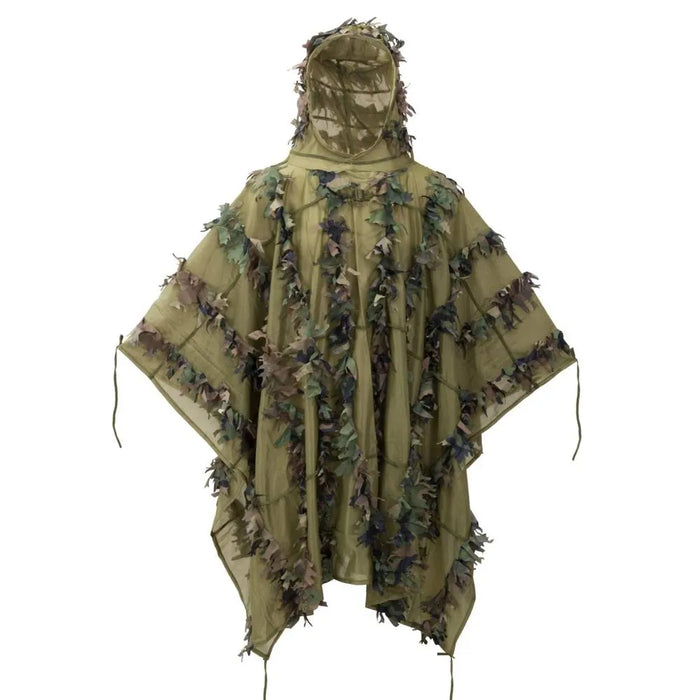 Poncho Ghillie Suit LEAF US Woodland