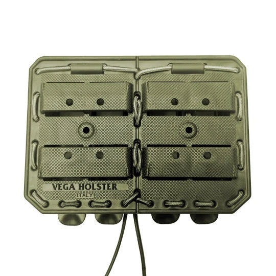 Porte-chargeur double côte à côte Bungy 8BL17 vert olive pour M4/AR15 Vega Holster