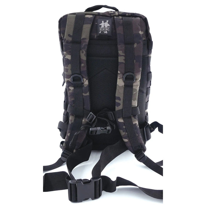 Sac à dos sd SWAT PREMIUM 42L Camo Noir - Patrol Equipement attaches