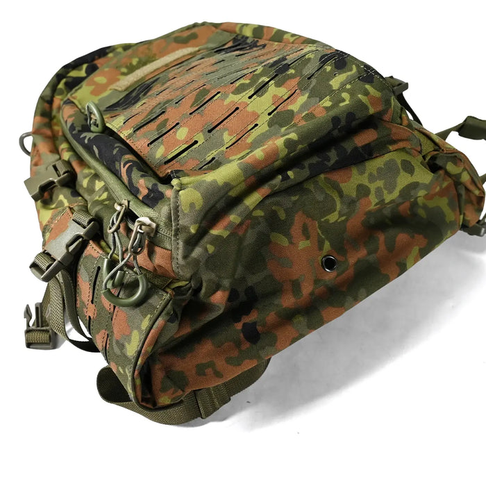 Sac à Dos Tactique 20L Camouflage Flecktarn vue de dessus