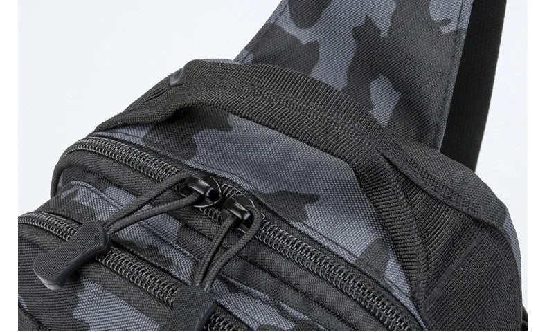 Sac de poitrine militaire M.O.L.L.E découpe laser zip