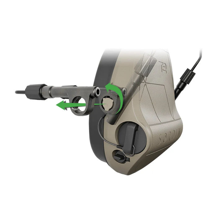 Système de fixation sur casque tactique pour casque anti-bruit Suprême T2/X2 BT attache