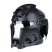 Black airsoft full face helmet