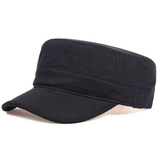 Casquette Militaire Noir Simple