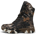 Chaussures camouflage militaire vue de coté