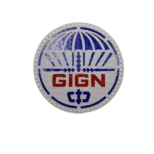 GIGN badge White PVC