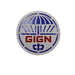 GIGN badge White PVC