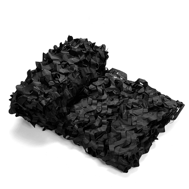 Filet de camouflage à maille de couleur noir