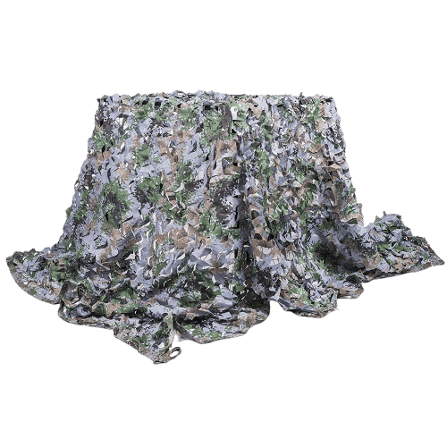 Reinforced woodland camouflage net