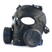 Airsoft-Maske Totenkopf transparent 2 Filter