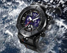 Military commando watch black in water